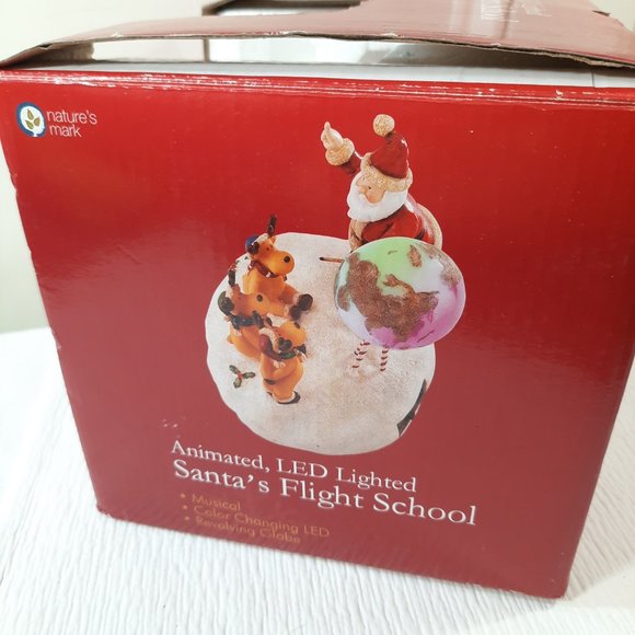 Nature's Mark Animated Santa's Reindeer Flight School DOES NOT WORK READ/BROKEN - Picture 14 of 14